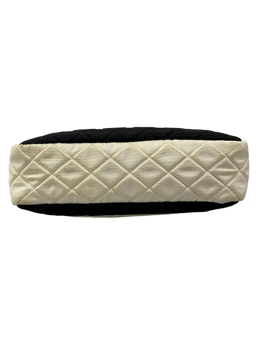 Chanel 2.55 Matelass Black White Nylon #295569C96B